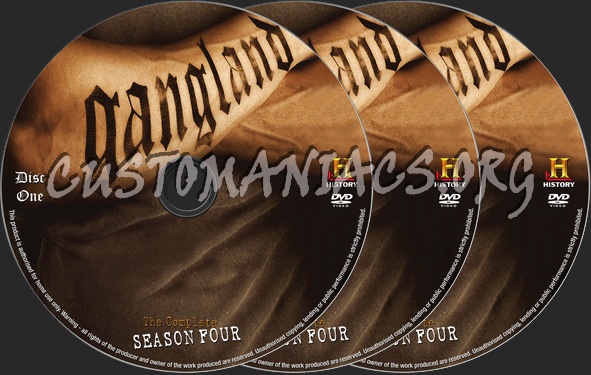 Gangland Season 4 dvd label