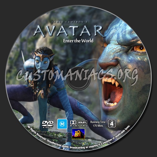 Avatar dvd label