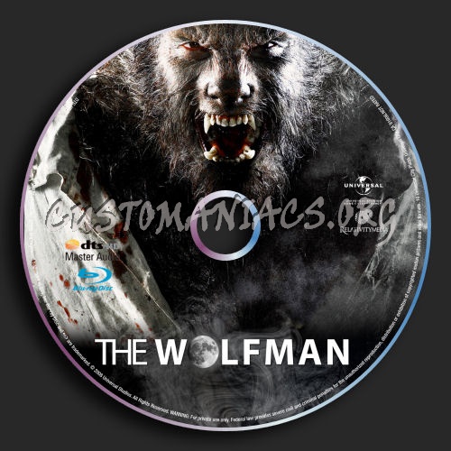 The Wolfman blu-ray label