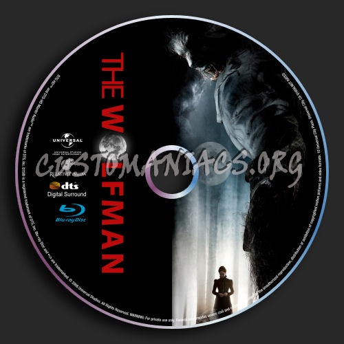 The Wolfman blu-ray label