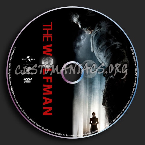 The Wolfman dvd label