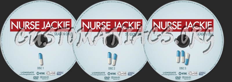 Nurse Jackie Season 1 dvd label