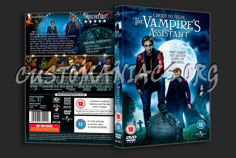 Cirque du Freak: The Vampire's Assistant dvd cover