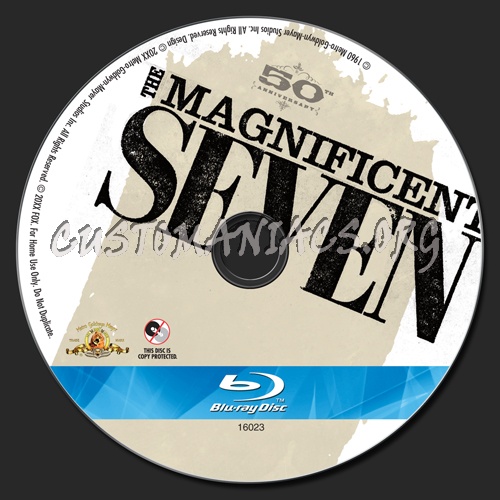 The Magnificent Seven blu-ray label