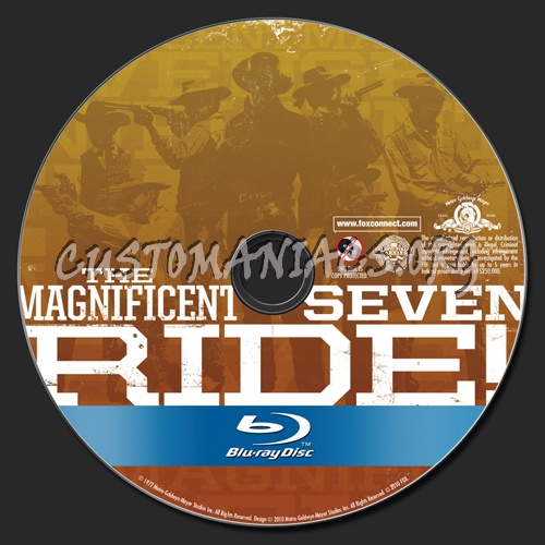 The Magnificent Seven Ride blu-ray label