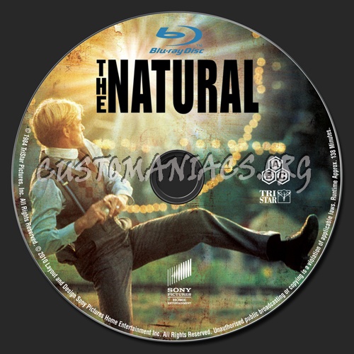 The Natural blu-ray label