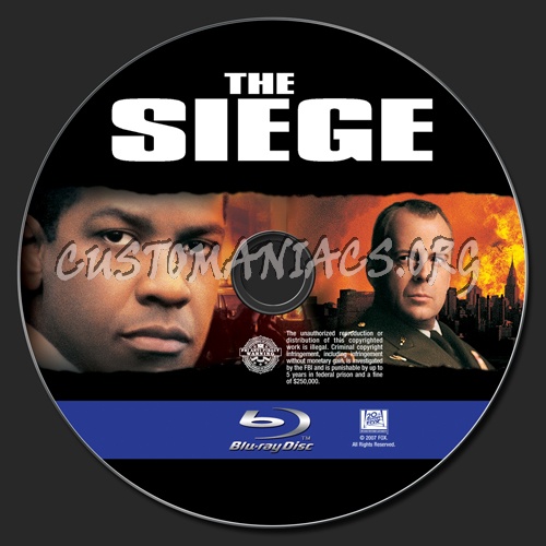 The Siege blu-ray label