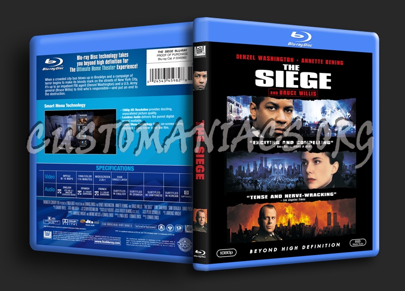 The Siege blu-ray cover