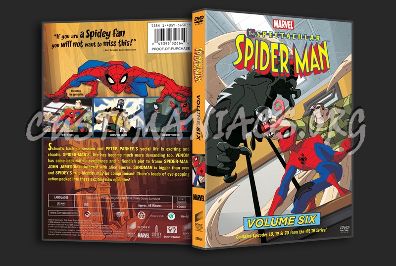 The Spectacular Spider-Man Volume 6 dvd cover