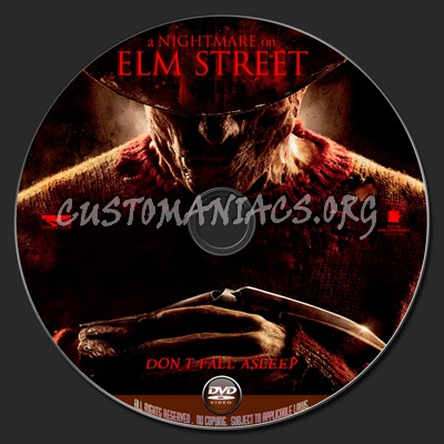 A Nightmare On Elm Street dvd label