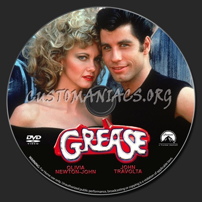 Grease dvd label