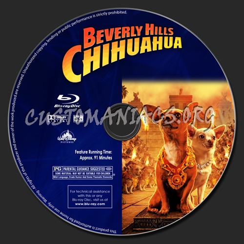 Beverly Hills Chihuahua blu-ray label