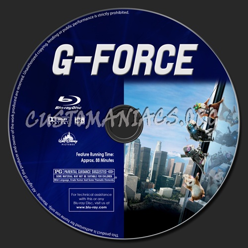 G-force blu-ray label