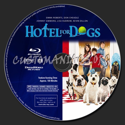 Hotel for Dogs blu-ray label