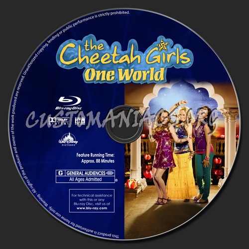 The Cheetah Girls One World blu-ray label