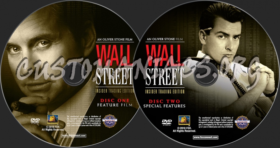 Wall Street dvd label