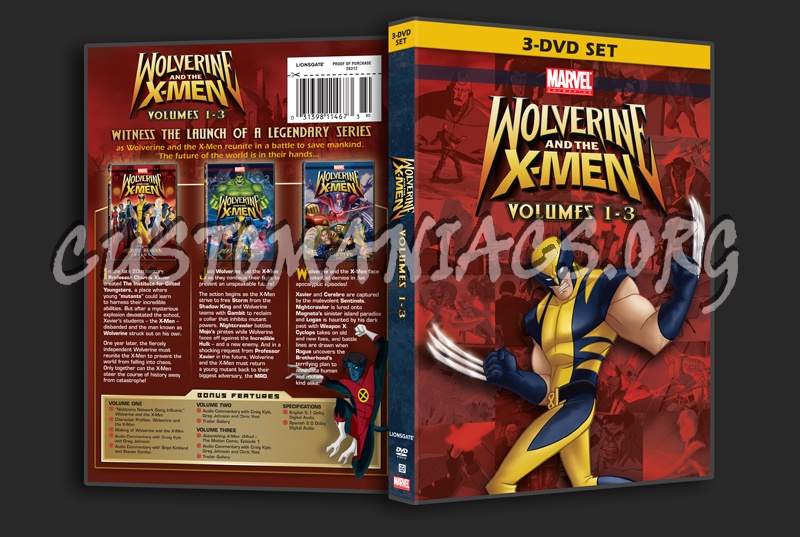 Wolverine and the X-Men Volume 1-3 dvd cover