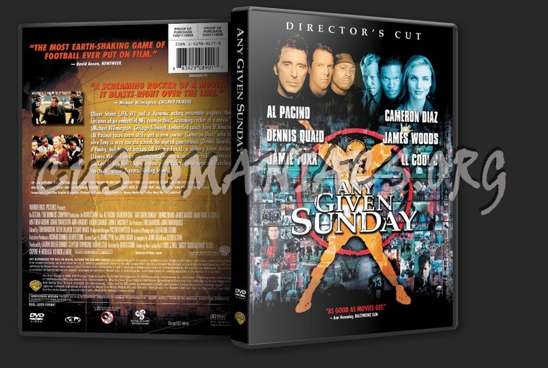 Any Given Sunday dvd cover