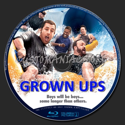 Grown Ups blu-ray label