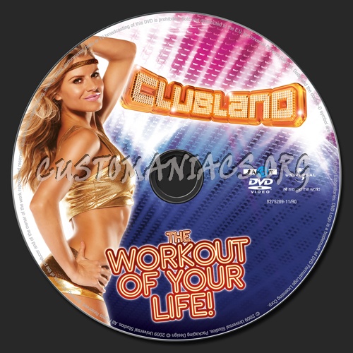 Clubland The Workout of Your Life! dvd label