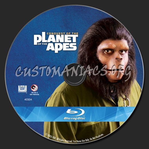 Conquest of the Planet of the Apes blu-ray label - DVD Covers & Labels ...