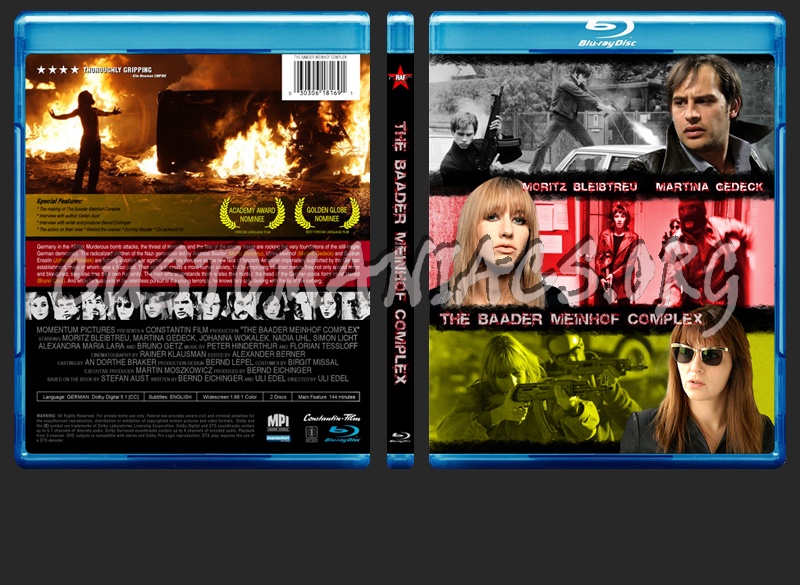 The Baader Meinhof Complex blu-ray cover