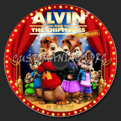 Alvin and the Chipmunks 2 The Squeakquel dvd label