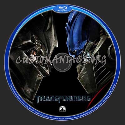 Transformers blu-ray label