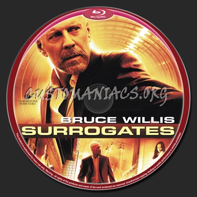 Surrogates blu-ray label