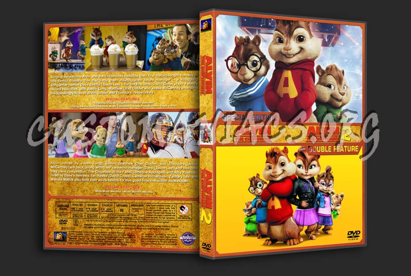 Alvin and the Chipmunks Double Feature dvd cover