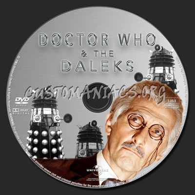 Doctor Who And The Daleks dvd label