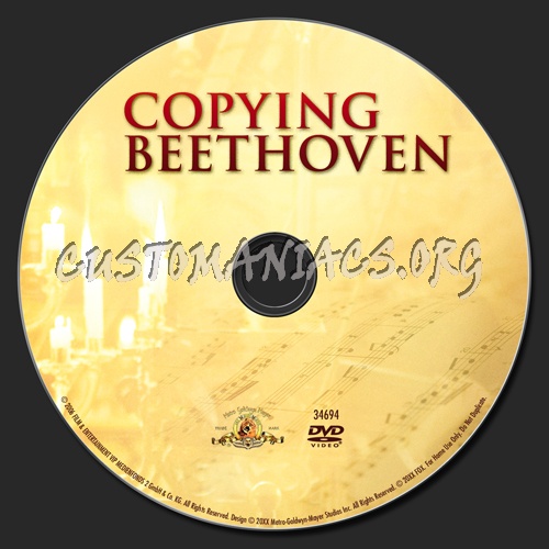 Copying Beethoven dvd label