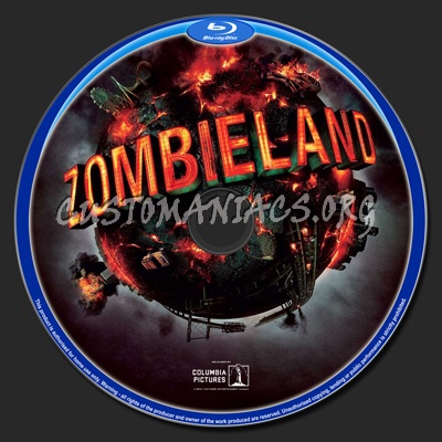 Zombieland blu-ray label