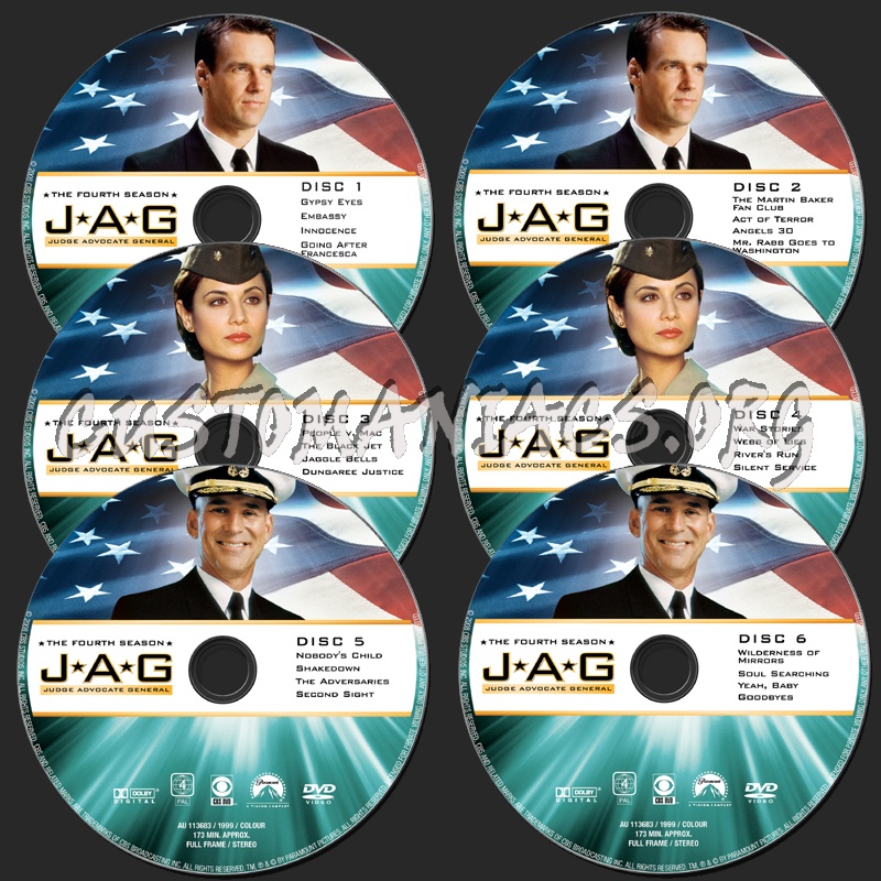 JAG Season 4 dvd label