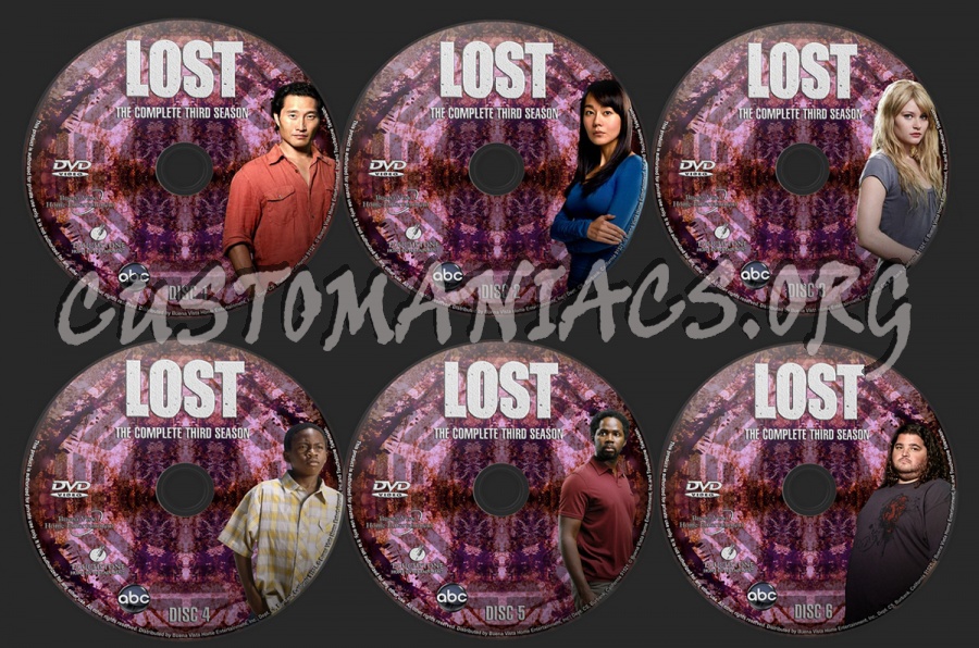 Lost Season 3 dvd label