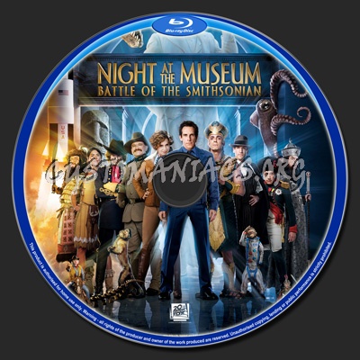 Night at the Museum: Battle of the Smithsonian blu-ray label