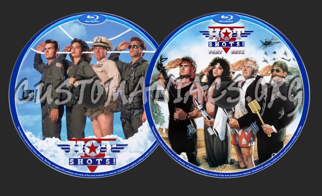 Hot Shots dvd label