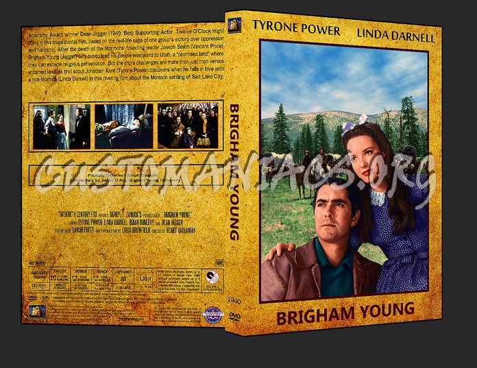 Western Collection - Brigham Young 1940 dvd cover