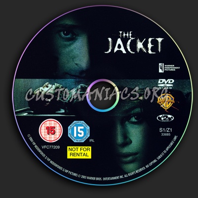 The Jacket dvd label