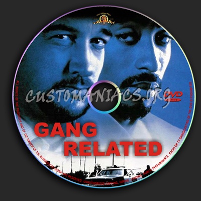 Gang Related dvd label