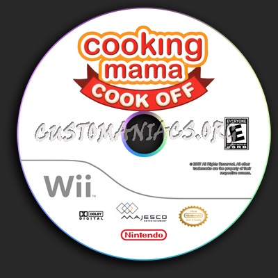 Cooking Mama Cook Off dvd label