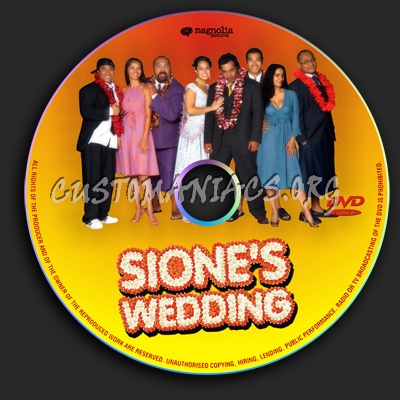 Sione's Wedding dvd label