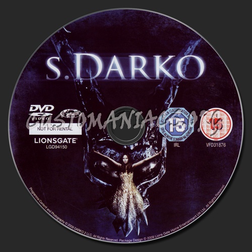 s.Darko dvd label