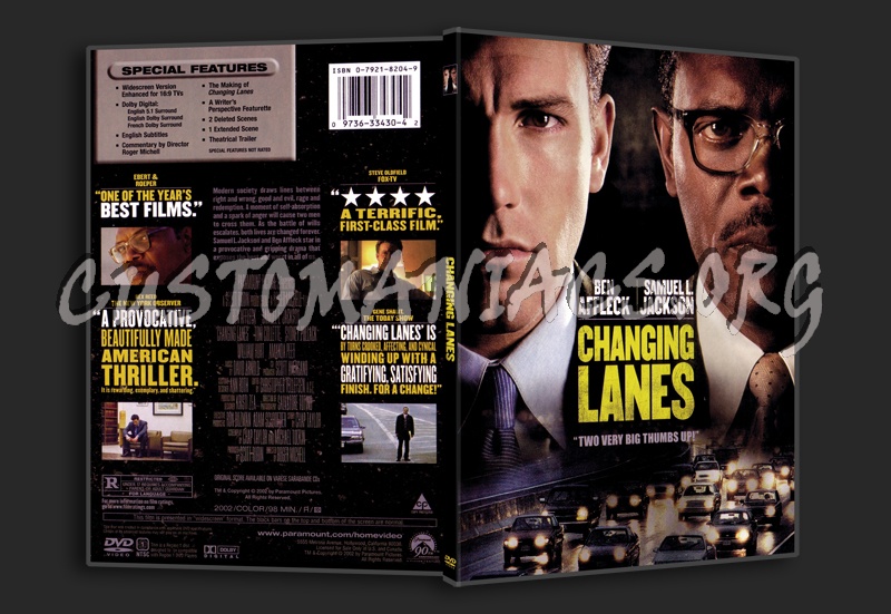 Changing Lanes dvd cover