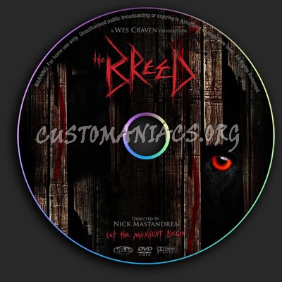 The Breed dvd label