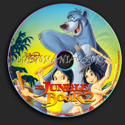 The Jungle Book 2 dvd label