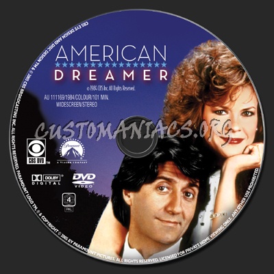 American Dreamer dvd label