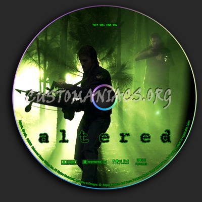 Altered dvd label