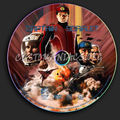 Captain Scarlet dvd label