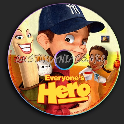 Everyones Hero dvd label